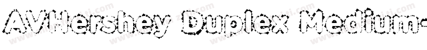 AVHershey Duplex Medium字体转换
